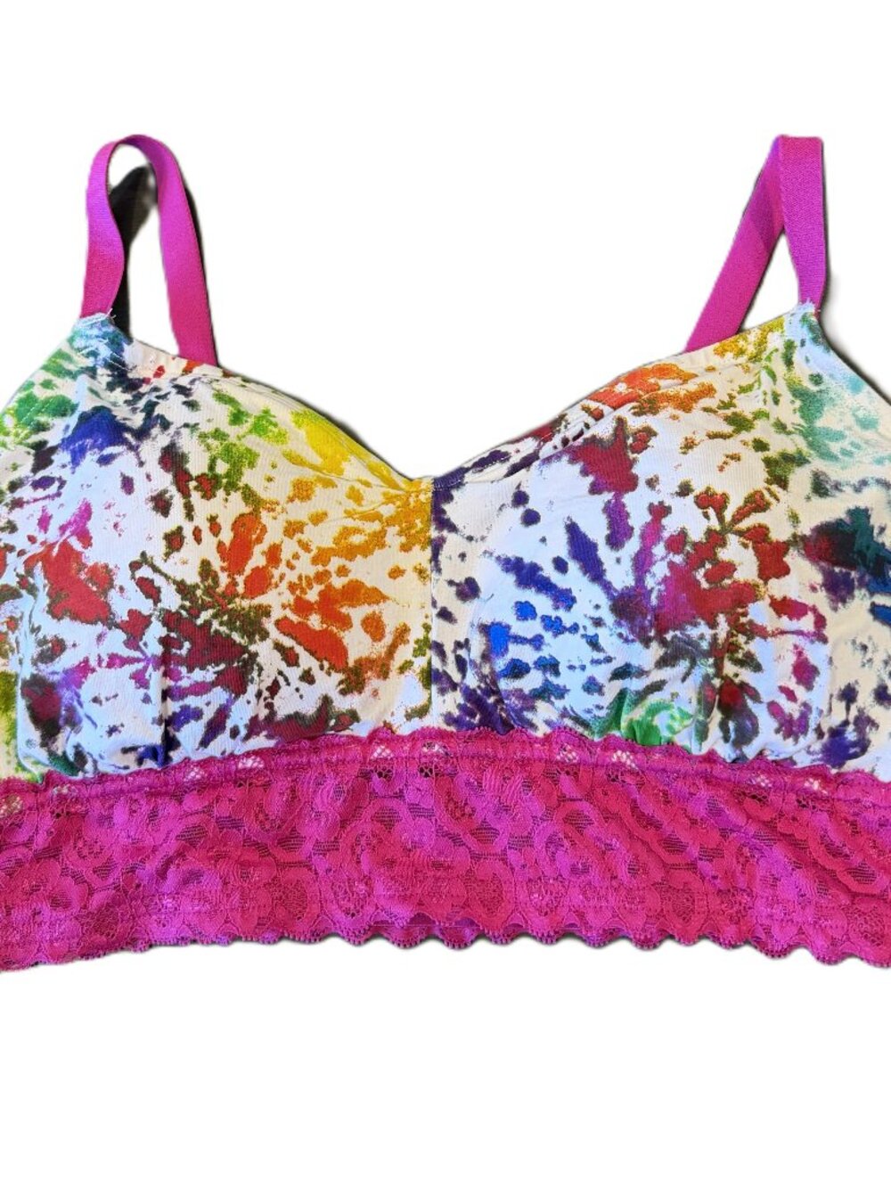Torrid Curve Women's Tie Dye Wireless Bralette Size 1 Plus Size Comfortable